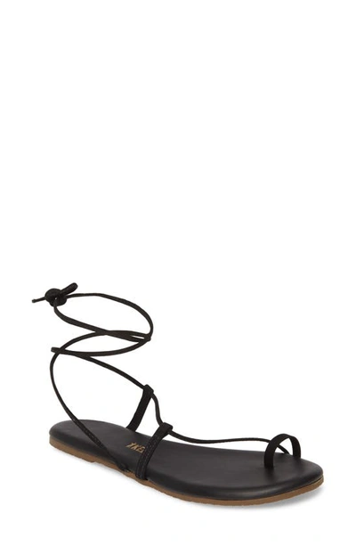 Shop Tkees Jo Lace-up Sandal In Black