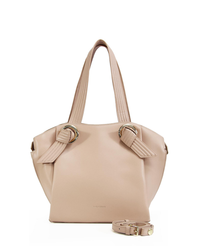 Shop Belle & Bloom Women  Heart Of Gold Leather Shoulder Bag In Latte