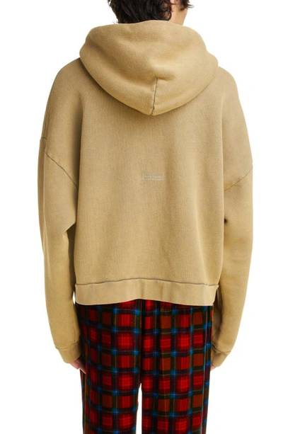 Shop Acne Studios Gender Inclusive Relaxed Fit Hoodie In Sage Green