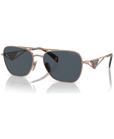 Shop Prada Women's Sunglasses Pr A50s In Rose Gold