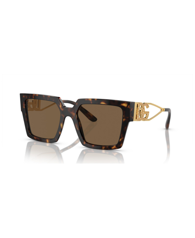 Shop Dolce & Gabbana Women's Sunglasses Dg4446b In Havana