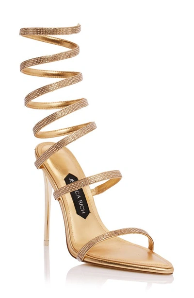 Shop Jessica Rich Candy Ankle Strap Sandal In Gold