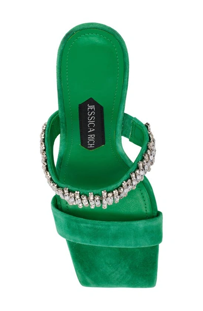 Shop Jessica Rich Gem Wedge Sandal In Green