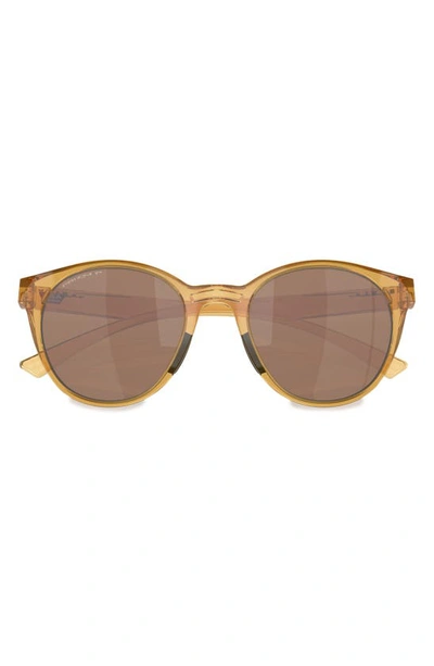 Shop Oakley Spindrift 52mm Prizm™ Round Sunglasses In Light Gold