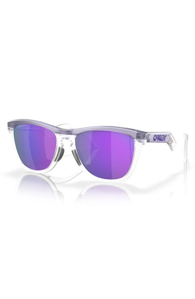 Oakley Frogskins Hybrid Mt Trns Lilac Clr Przm Vlt 0oo9289-01 Round Sunglasses In Violet