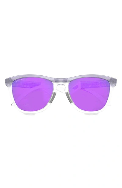 Oakley Frogskins Hybrid Mt Trns Lilac Clr Przm Vlt 0oo9289-01 Round Sunglasses In Violet