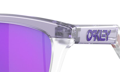 Oakley Frogskins Hybrid Mt Trns Lilac Clr Przm Vlt 0oo9289-01 Round Sunglasses In Violet