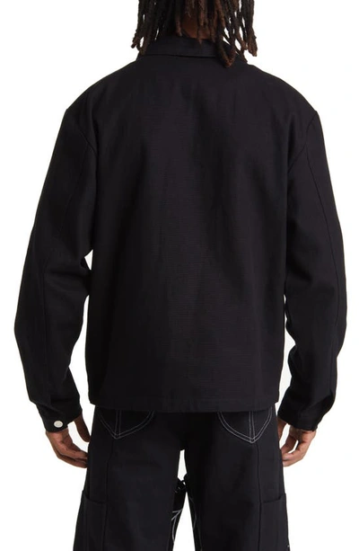 Shop Tombogo Convertible Work Jacket In Black