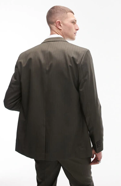 Shop Topman Relaxed Fit Suit Jacket In Khaki
