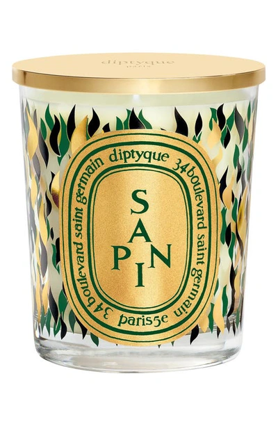 Shop Diptyque Holiday Classic Candle In Le Sapin