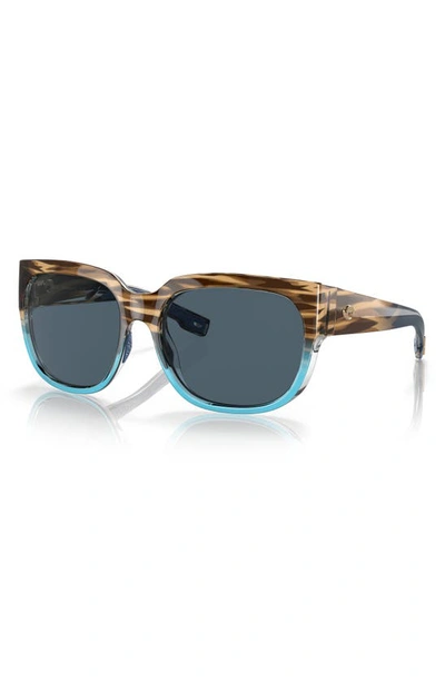 Shop Costa Del Mar Waterwoman 58mm Polarized Pillow Sunglasses In Gray