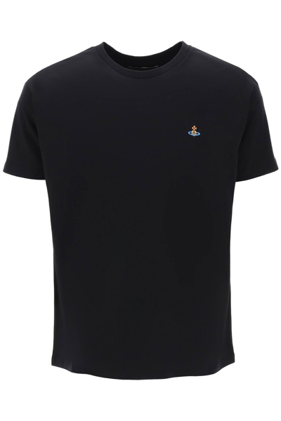 Shop Vivienne Westwood Spray Orb Classic T-shirt Men In Black