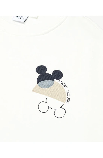 Shop Mango X Disney Mickey Mouse Sweatshirt In White