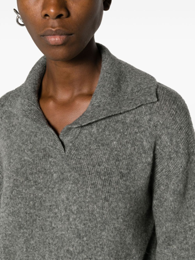 Shop Nuur Polo With Pockets In Grey