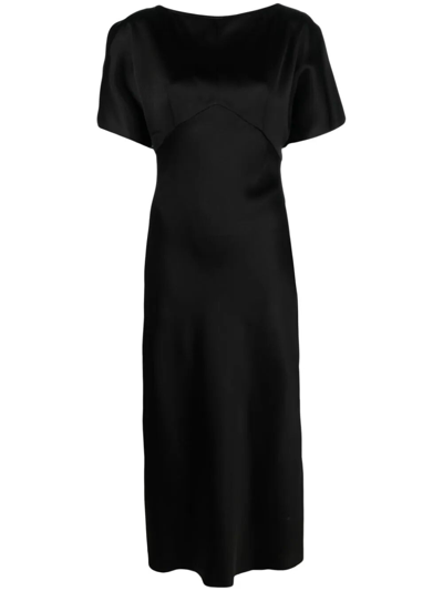 Shop N°21 Short Sleeves Long Dress In Black