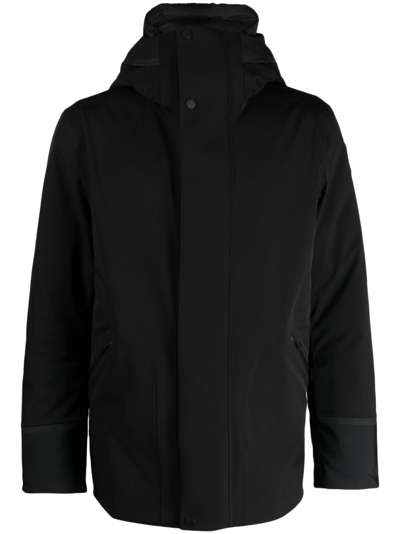 Shop Fusalp Black Lyor Hooded Ski Coat