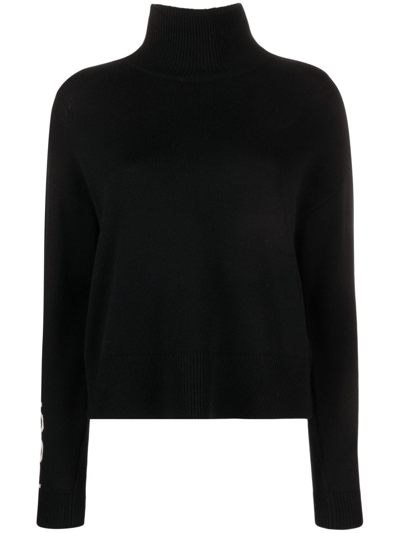 Shop Fusalp Black Ancelle Wool-blend Sweater
