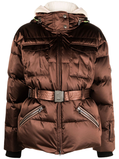 Shop Bogner Brown Adele Padded Jacket In Braun