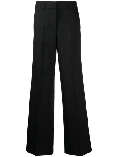 Shop Off-white Tech Drill Tailored Trousers In Black