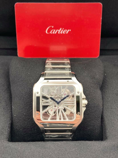 Pre-owned Cartier Santos De  Skeleton Whsa0015 Unworn 2023