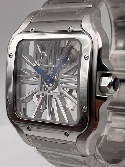 Pre-owned Cartier Santos De  Skeleton Whsa0015 Unworn 2023