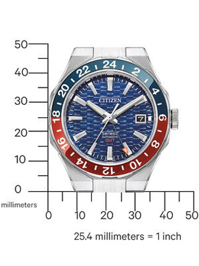 Pre-owned Citizen Nb6030-59l Series 8 Automatic Gmt Mens Watch 41mm