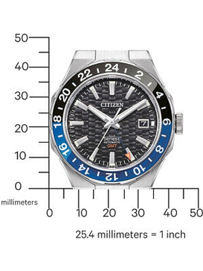Pre-owned Citizen Nb6031-56e Series 8 Automatic Gmt Mens Watch 41mm