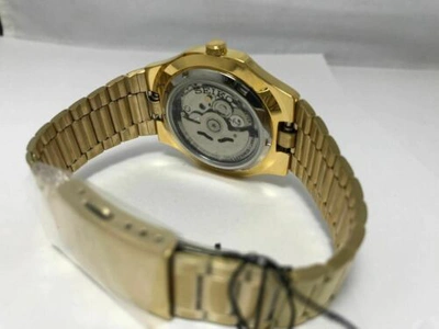 Pre-owned Seiko Men's Snkk52  5 Automatic Gold-tone Stainless Steel Bracelet Watch