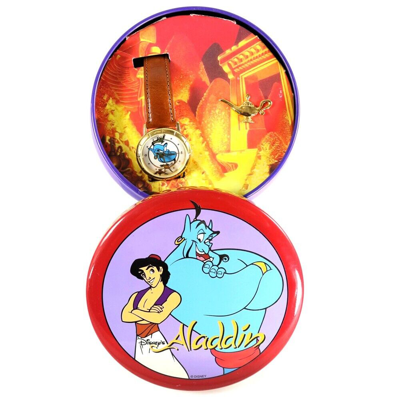 Pre-owned Fossil Mint Rare Numbered 1997  X Disney Aladdin Collectors Watch & Pin Li-1046