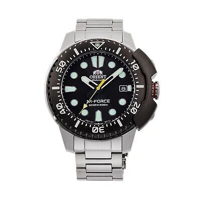 Pre-owned Orient M-force 70th Anniversary Diver's 200m Sports Automatic Black Dial Sapp...