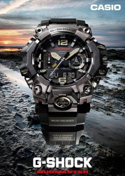 Pre-owned Casio Gwg-b1000-1a4jf G-shock Mudmaster Bluetooth Men's Red Japan Import