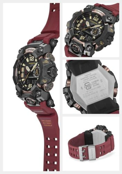 Pre-owned Casio Gwg-b1000-1a4jf G-shock Mudmaster Bluetooth Men's Red Japan Import
