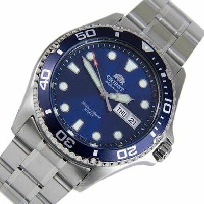 Pre-owned Orient Men`s Faa02005d9 Diver Silver Stainless Steel Mechanical Automatic  Watch