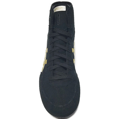 Pre-owned Asics Wrestling Shoes 1083a001 (next Model Of Ex-eo) Black & Gold Men's 5.0-13.5
