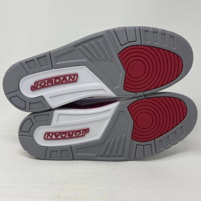 Pre-owned Jordan Nike Air  3 Retro Mens Size 13 ‘cardinal Red' (ct8532-126) In White