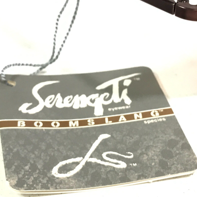 Pre-owned Serengeti Vintage  Sunglasses Boomslang Large Brown Frames Red Lenses 62-12-130