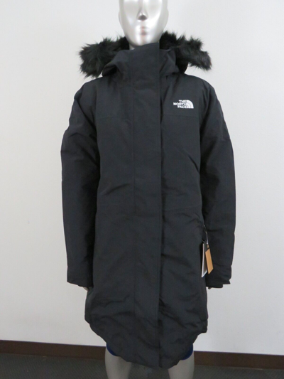 Pre-owned The North Face Womens  Arctic Parka 2 Down Warm Winter Jacket - Black / Black In Tnf Black / Tnf White Logo / Black Fur