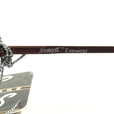 Pre-owned Serengeti Vintage  Sunglasses Boomslang Large Brown Frames Red Lenses 62-12-130