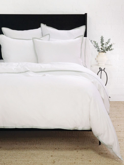 Shop Pom Pom At Home Langston Sateen Duvet & Shams Collection In Seaglass