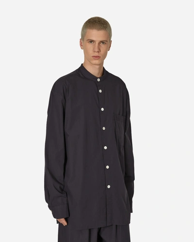 Shop Tekla Birkenstock Longsleeve Shirt Slate In Black