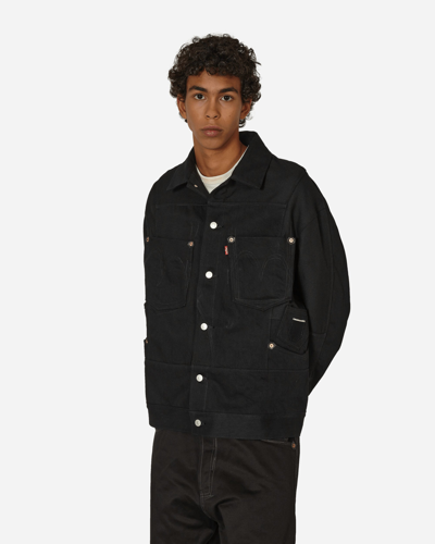 Shop Junya Watanabe Levi's® Cotton And Wool Jacket In Black