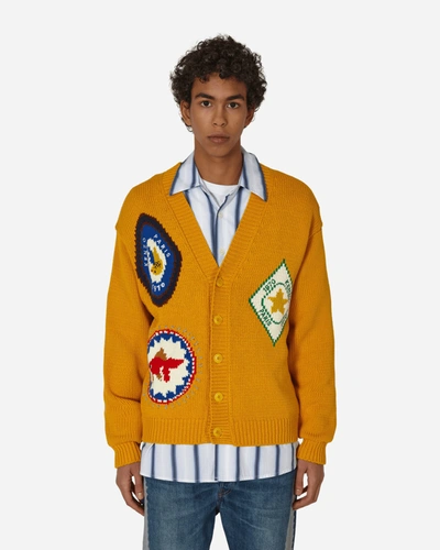 Shop Kenzo Travel Hand-embroidered Sweater Golden In Yellow