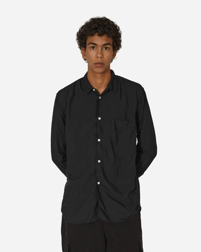 Shop Comme Des Garçons Shirt Zipped Longsleeve Shirt In Black