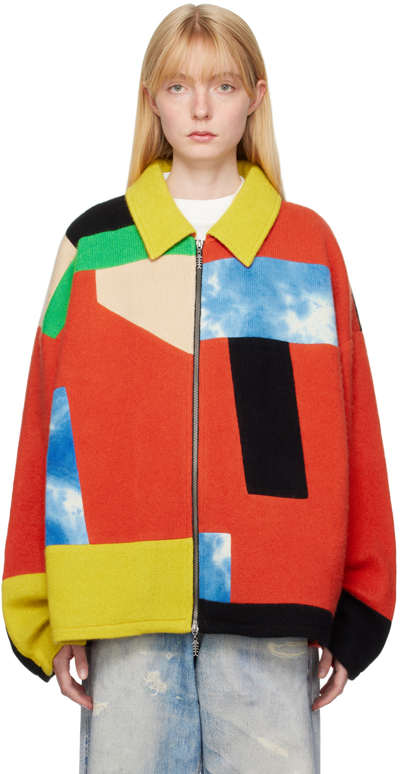 Shop The Elder Statesman Ssense Xx Multicolor Patchwork Cashmere Jacket In Mlt Multi