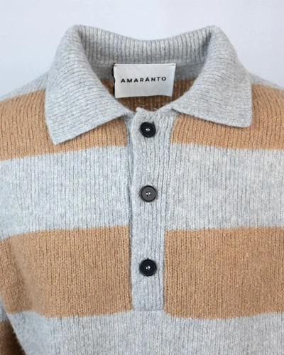 Shop Amaranto Amaránto Sweater In Girigio