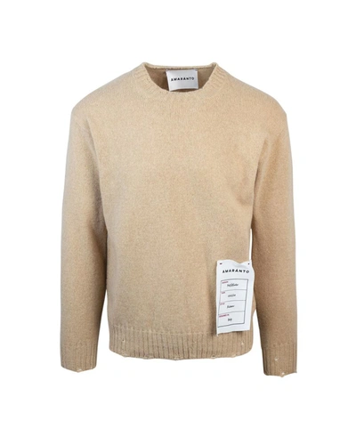 Shop Amaranto Amaránto Sweater In Beige