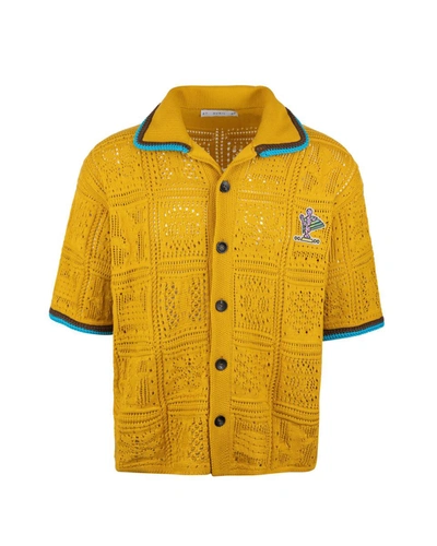 Shop Avril 8790 Shirt In Mustard