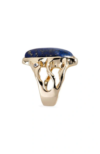 Shop Nordstrom Lapis Ring In Lapis- Gold