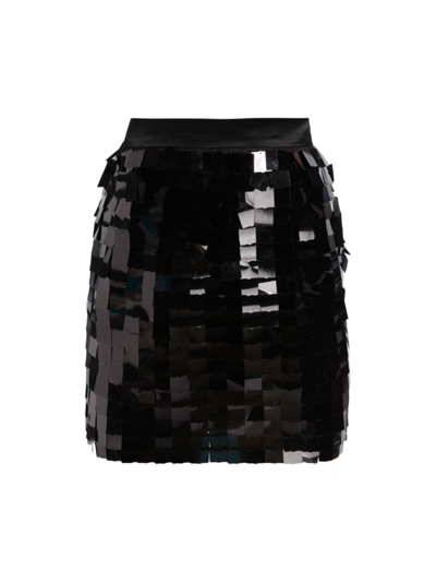 Shop Nonchalant Label Women's Kinsey Tile Sequin Miniskirt In Black