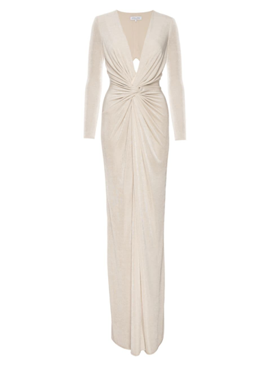Shop Katie May Women's In A Mood Cut-out Gown In Champagne